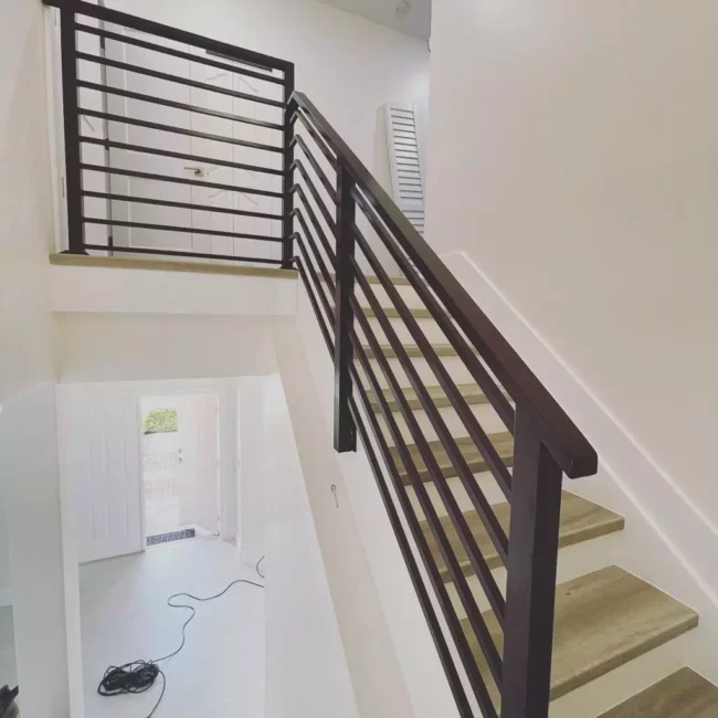 modern wooden handrails