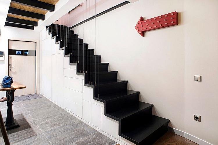 Stairs to the second floor