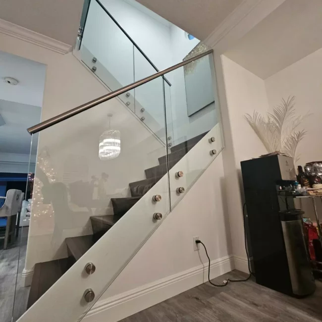 Glass stair railing near me