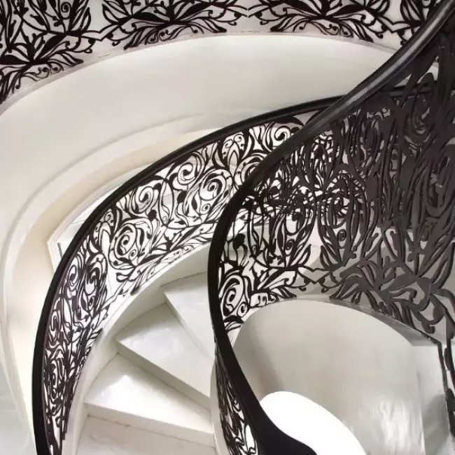 Wrought iron handrail