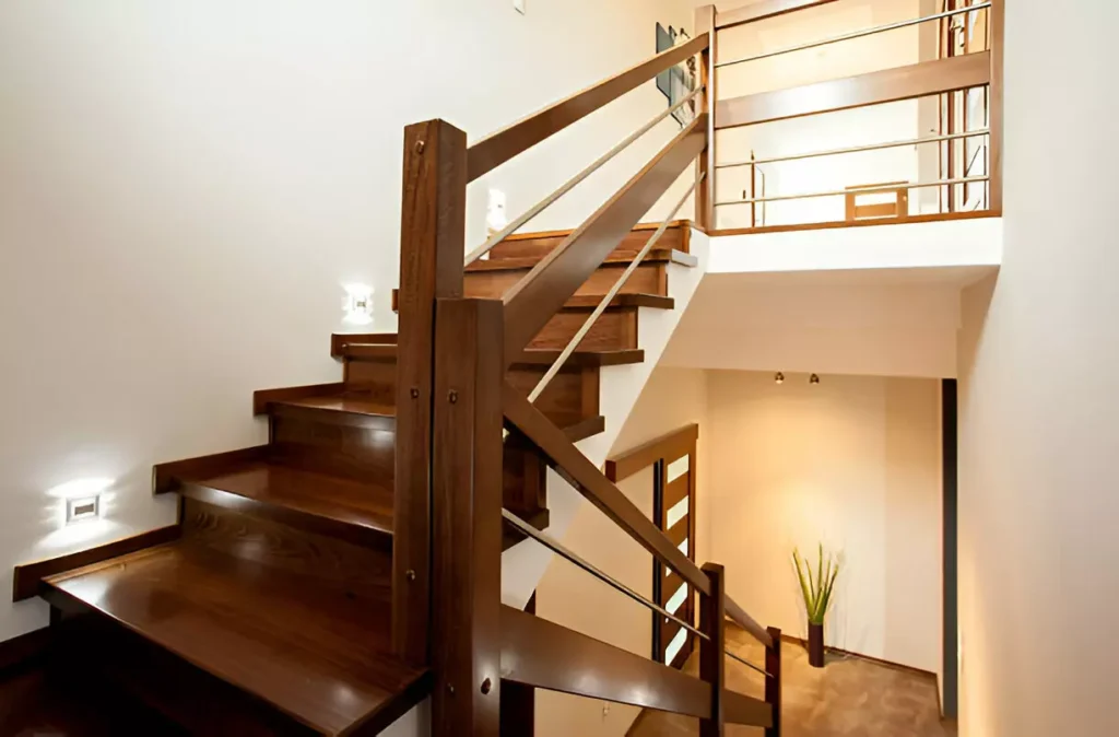 Wood stair railing ideas