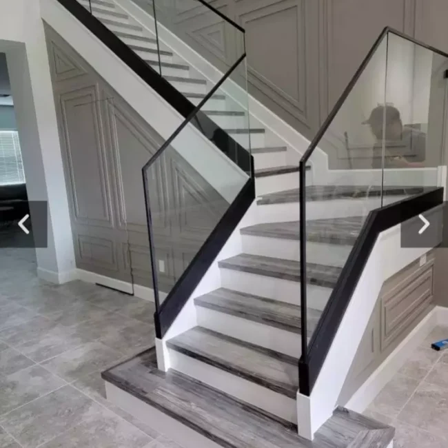 Glass handrails Boca Raton