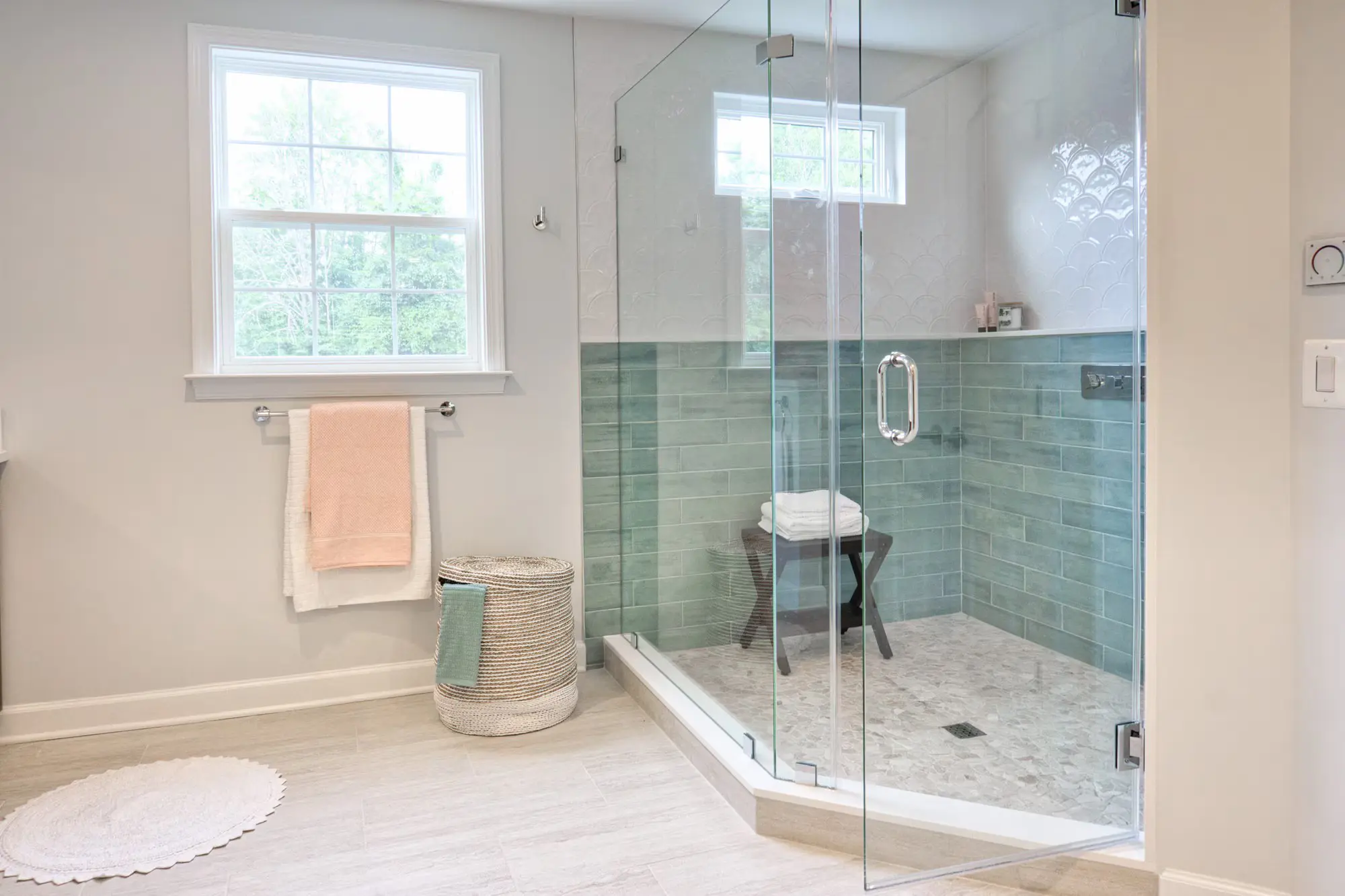 shower glass partition