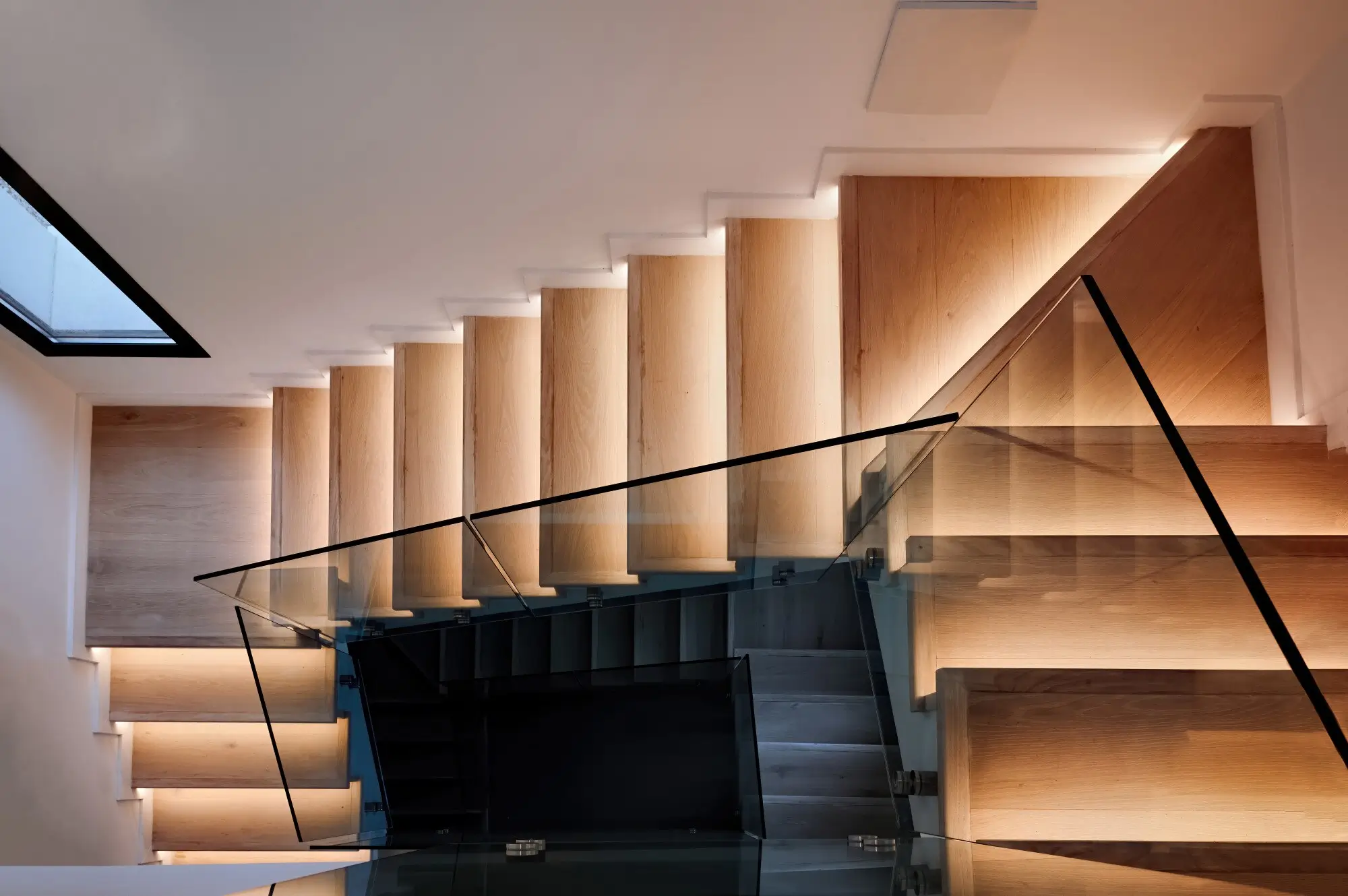 white oak stair treads