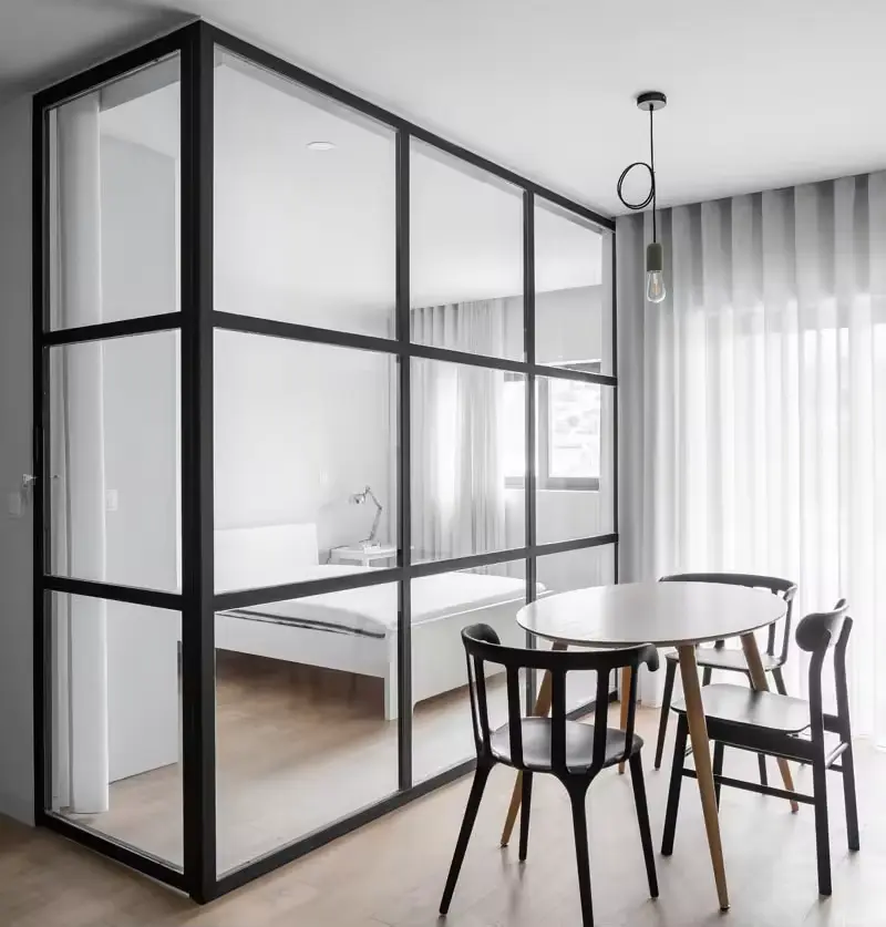 glass room dividers for home