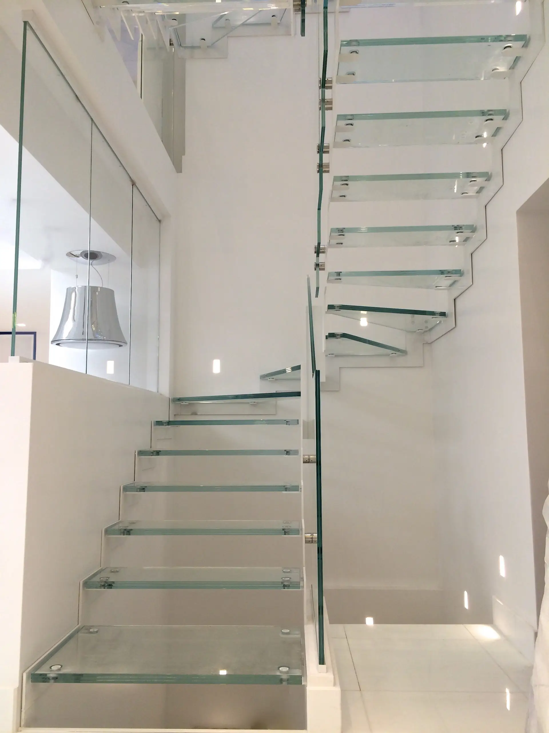 floating glass staircase