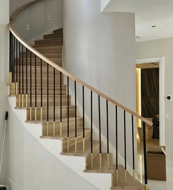 maple wood stairs