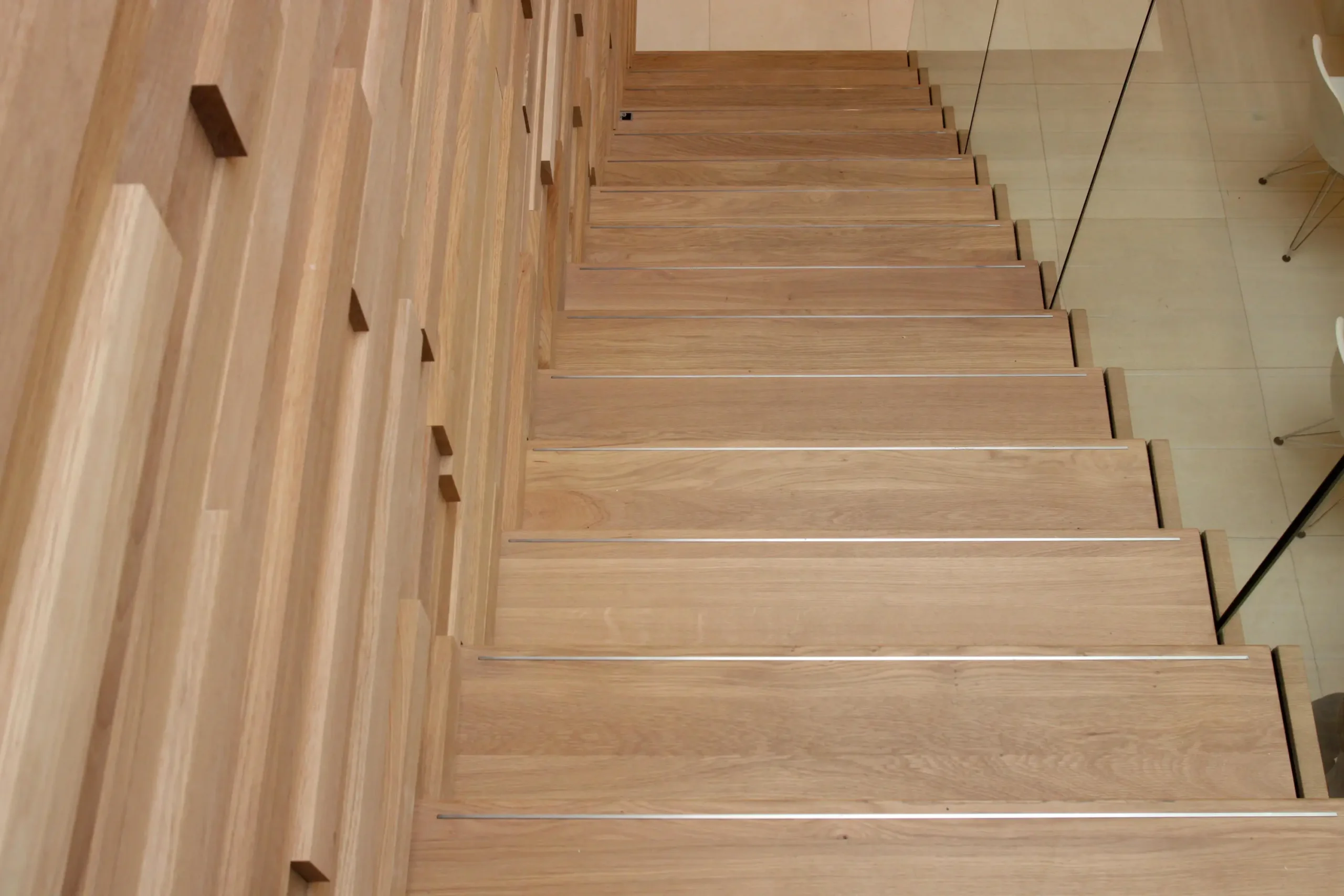 ash wood stairs