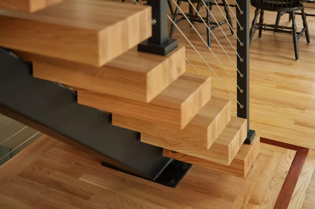 hard maple stair treads and risers