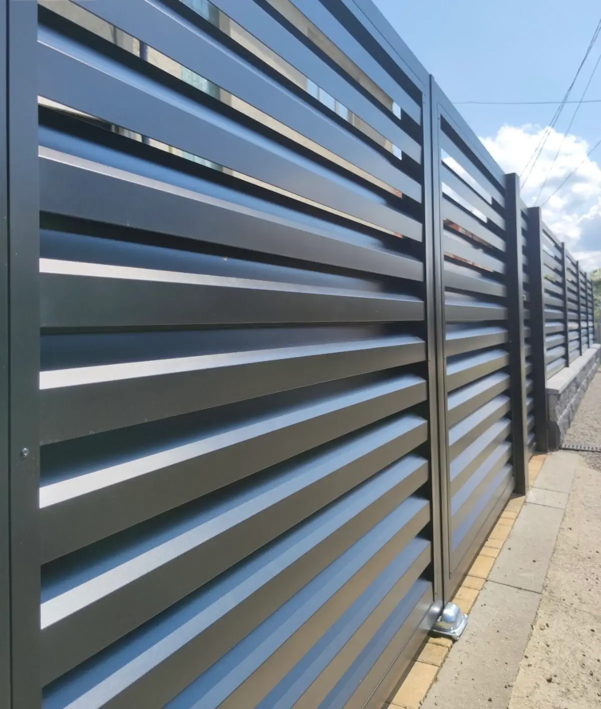 aluminum black fence
