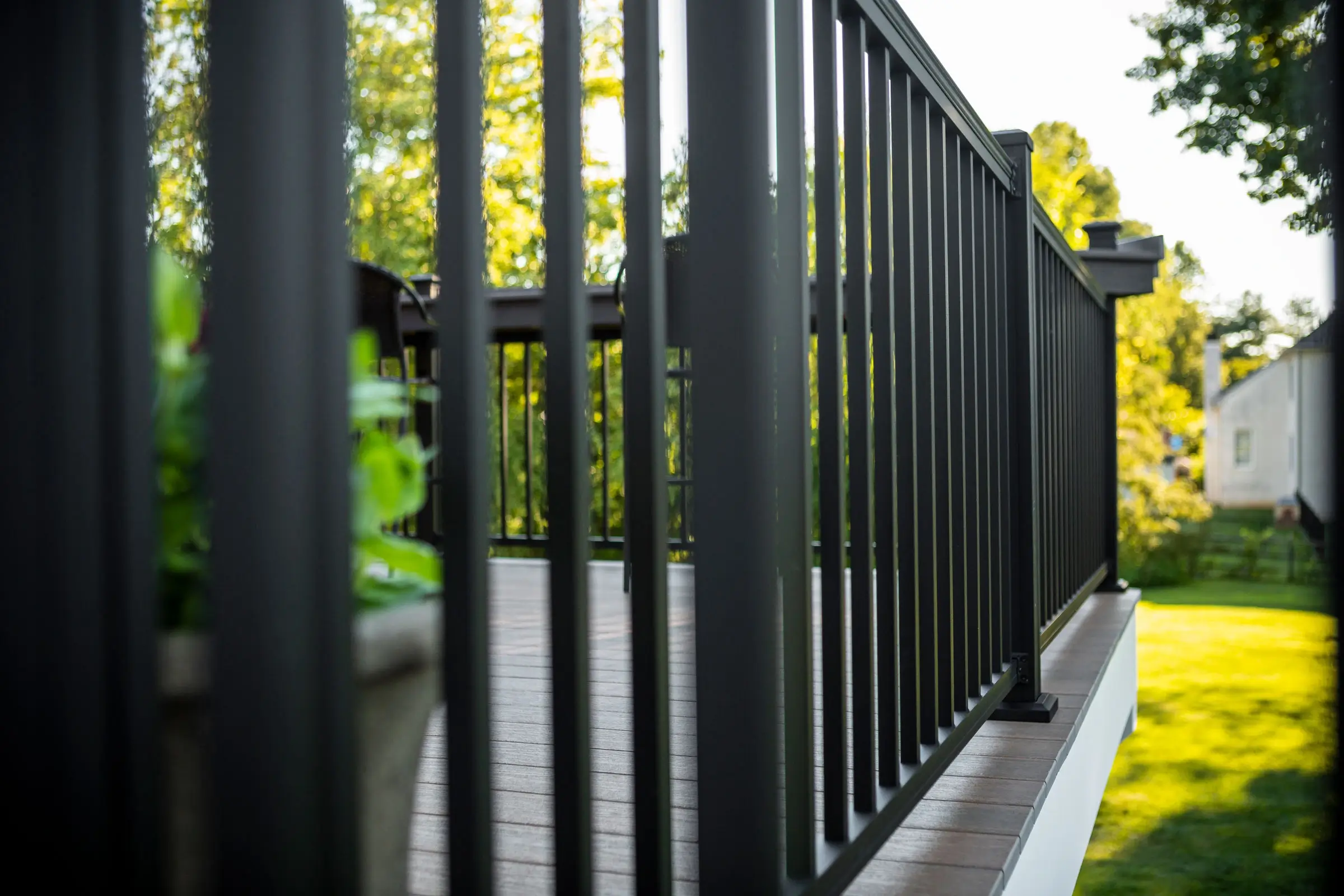 powder coated aluminum railing
