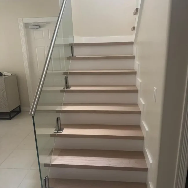 white oak stair treads