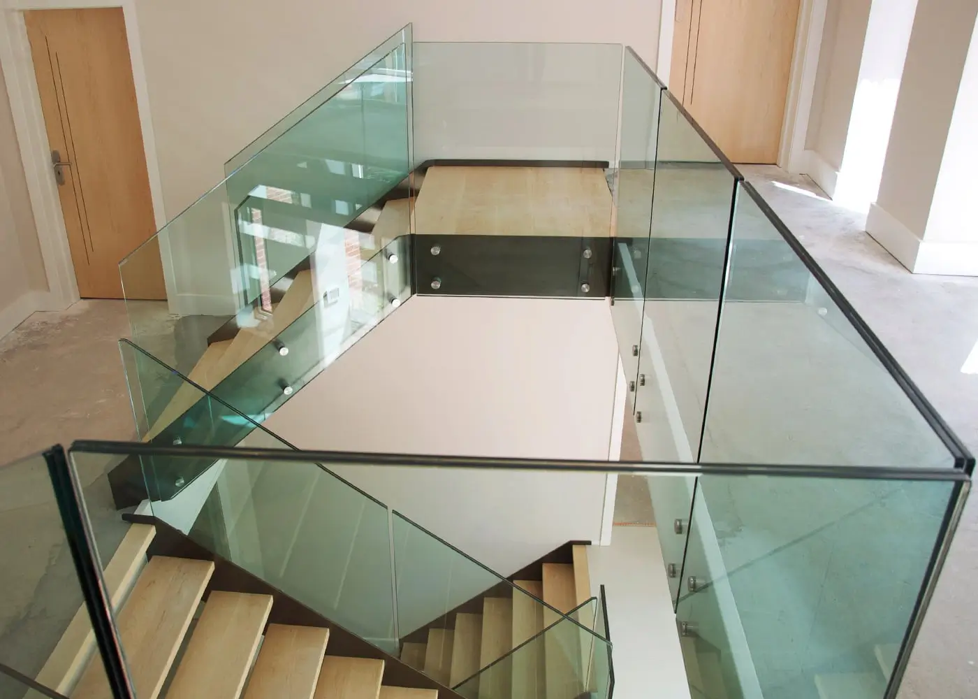 different types of glass railings