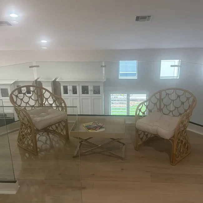 glass railing