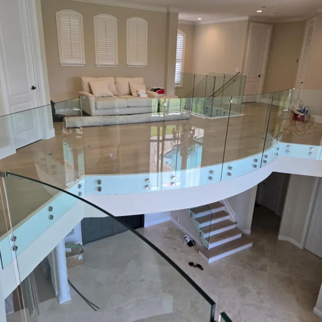 glass railing