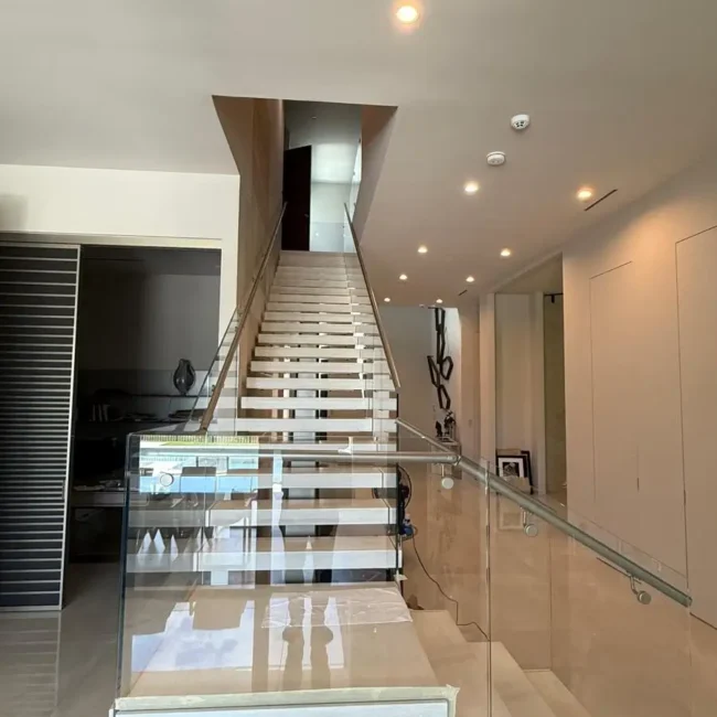 glass railing system