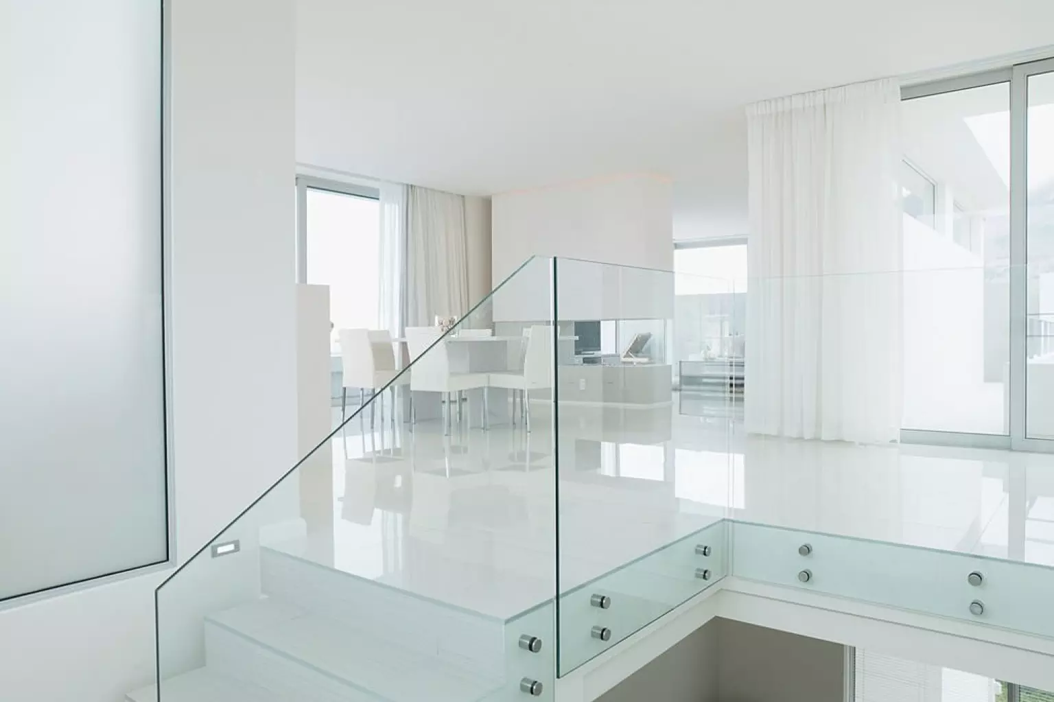 glass stair railing fort lauderdale