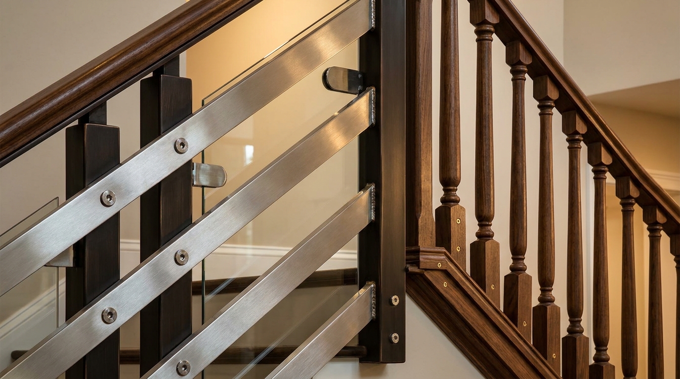 vertical vs horizontal railing