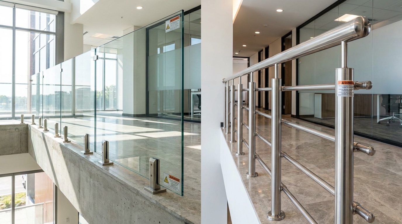 glass railing vs steel railing cost