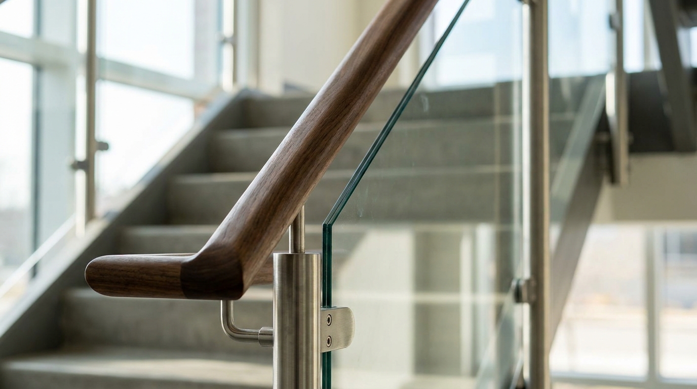 types of staircase handrails