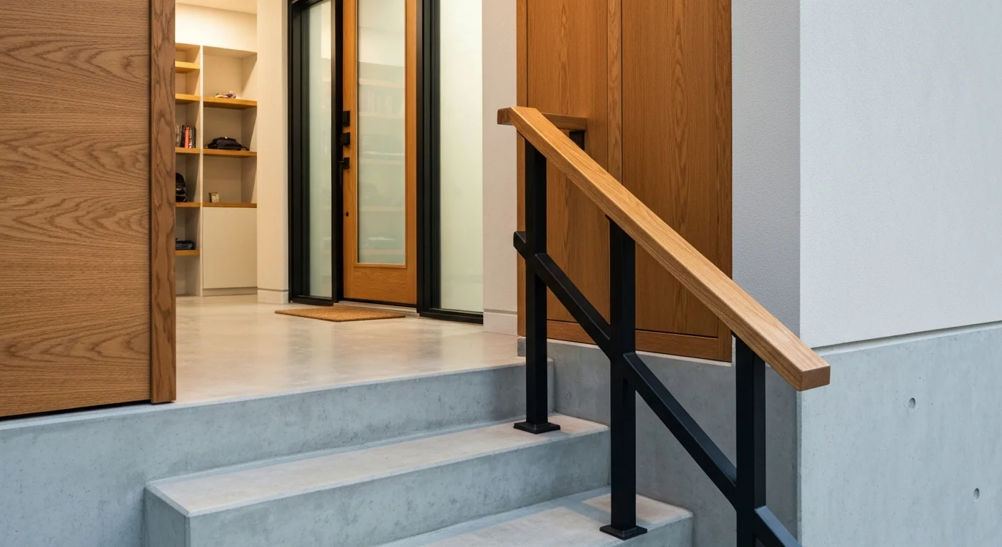 garage handrail ideas