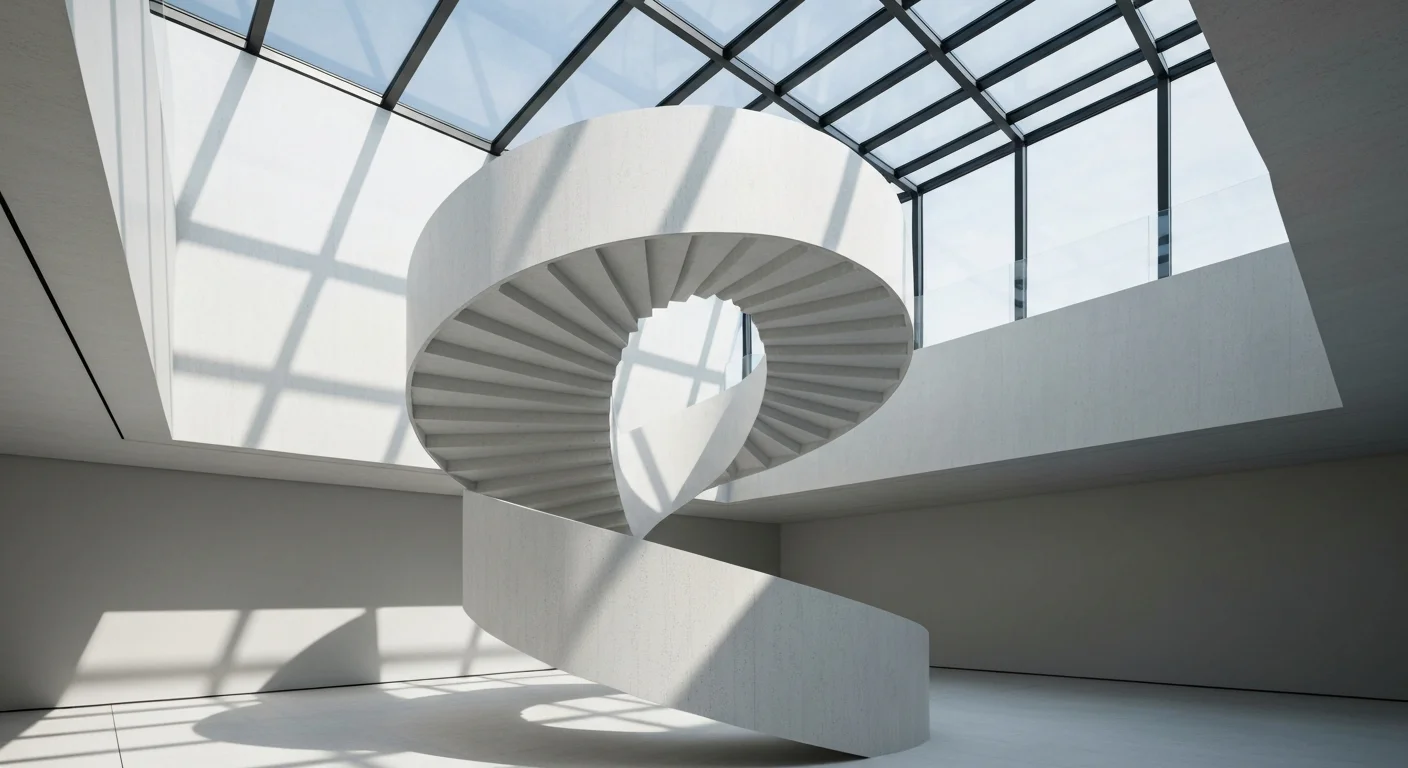 floating spiral staircase