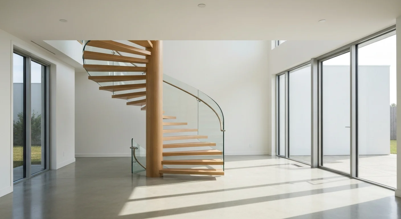floating spiral staircases