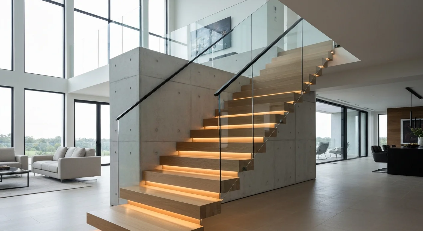 floating stair