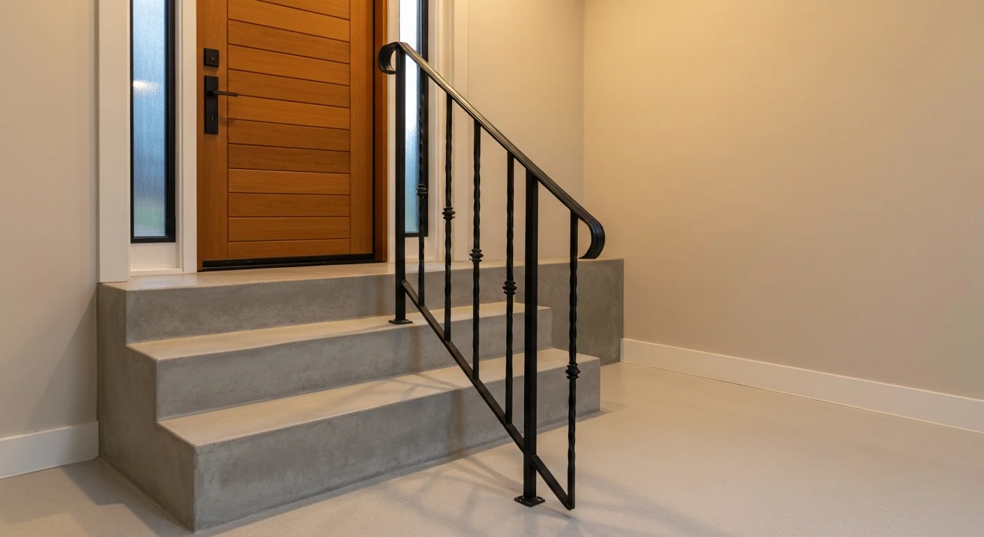 garage stair railing