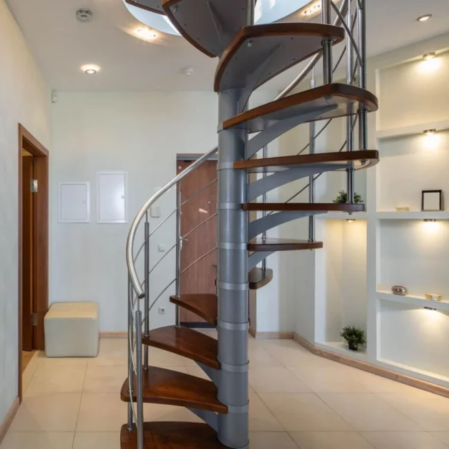 floating spiral staircase near me