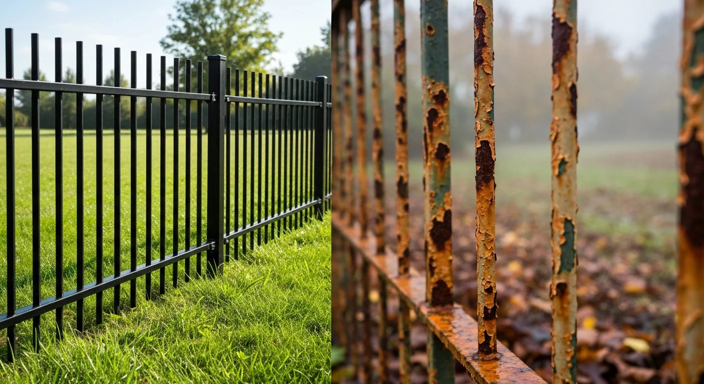 steel vs aluminum fence