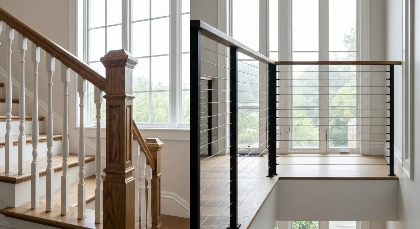 banister vs handrail