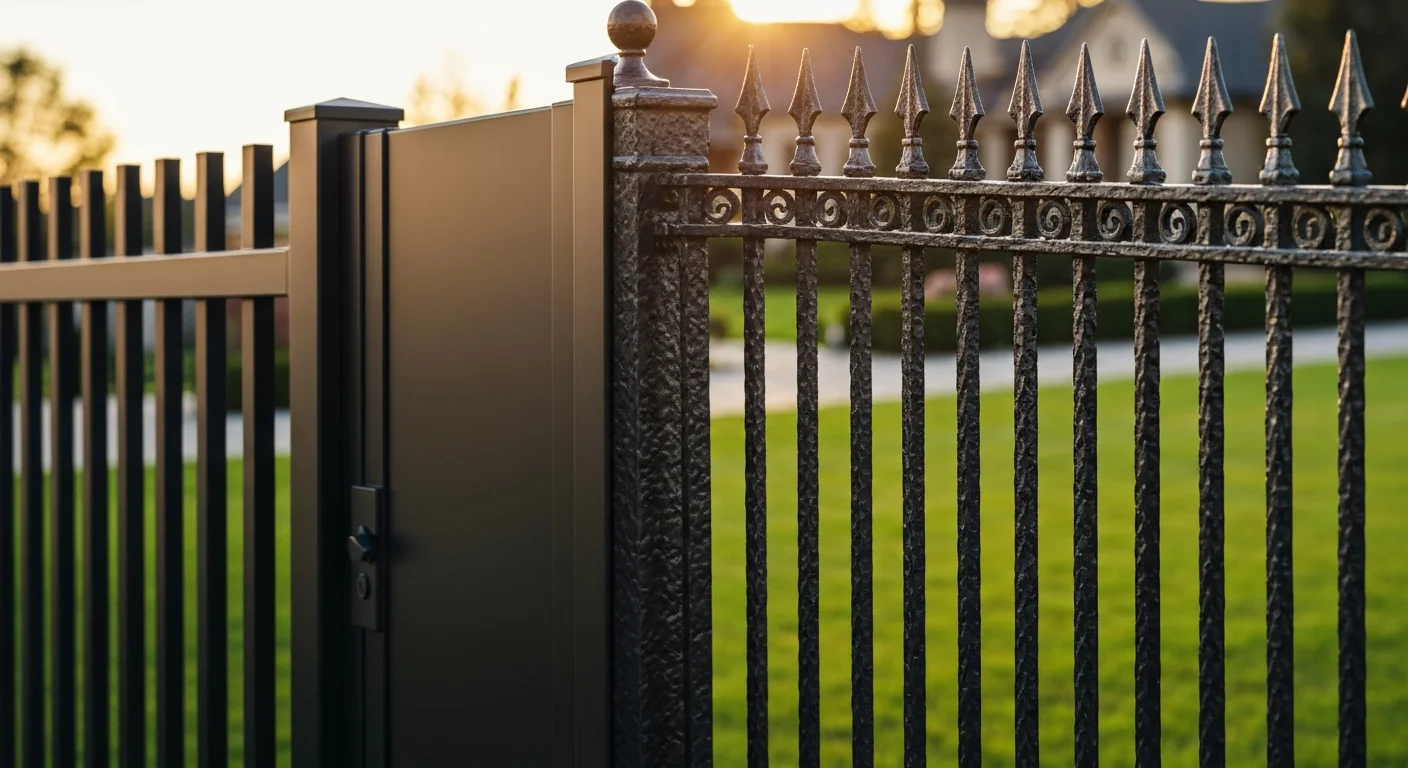 aluminum vs wrought iron fence