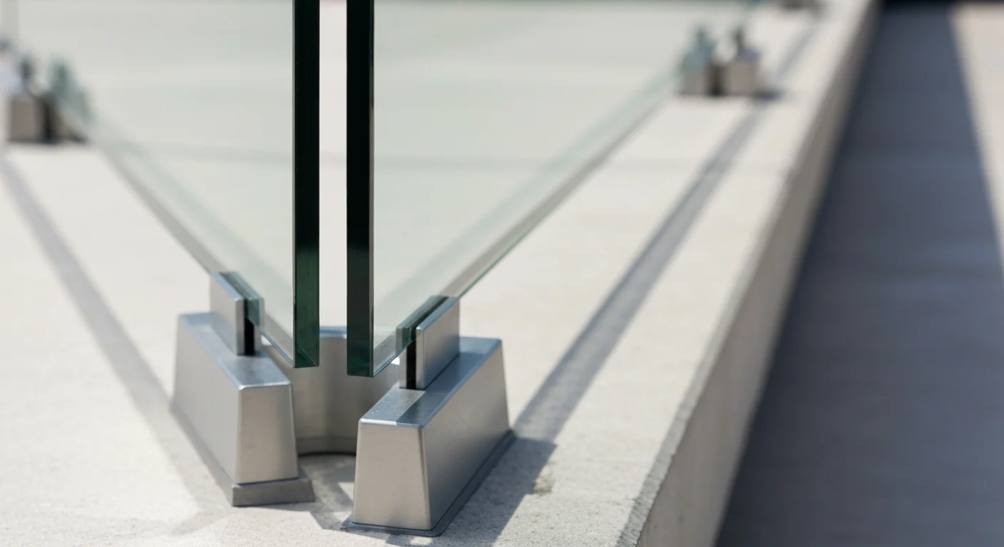 thickness of glass railing