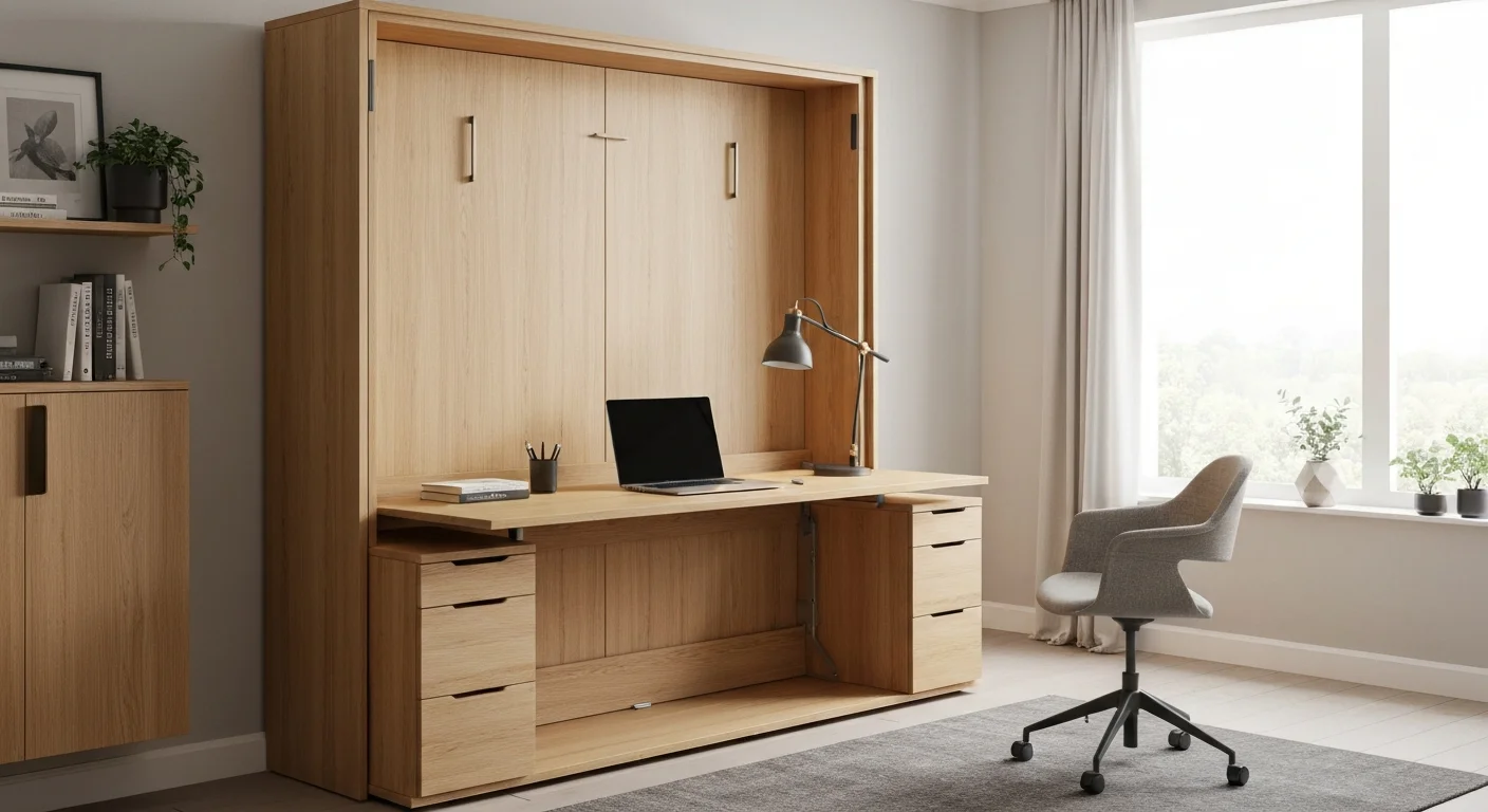 murphy bed with desk