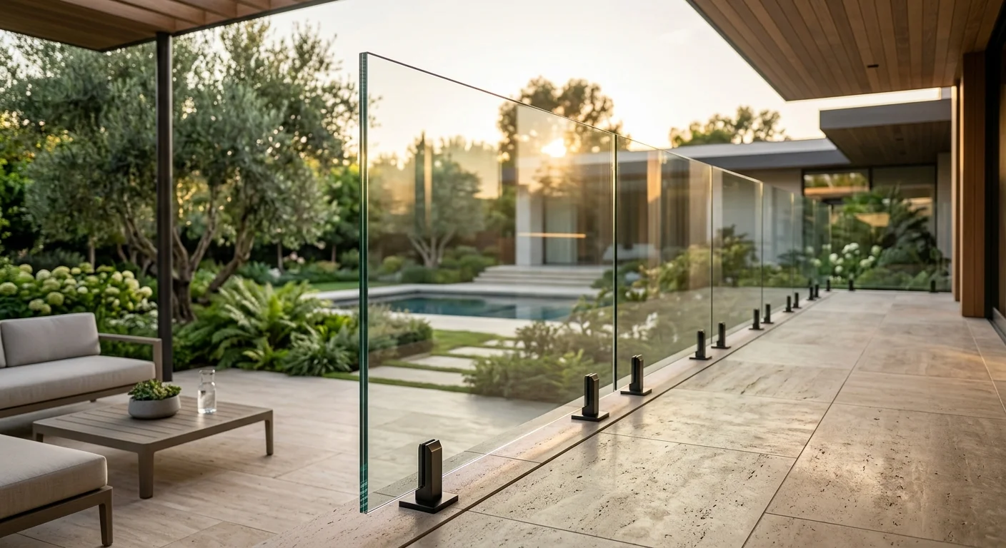 custom laminated glass railing