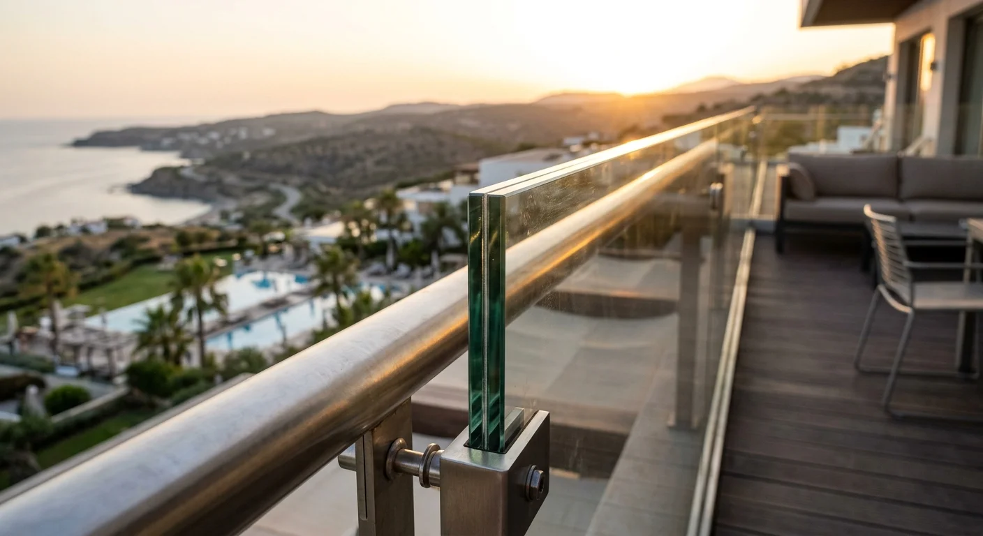 laminated glass railing