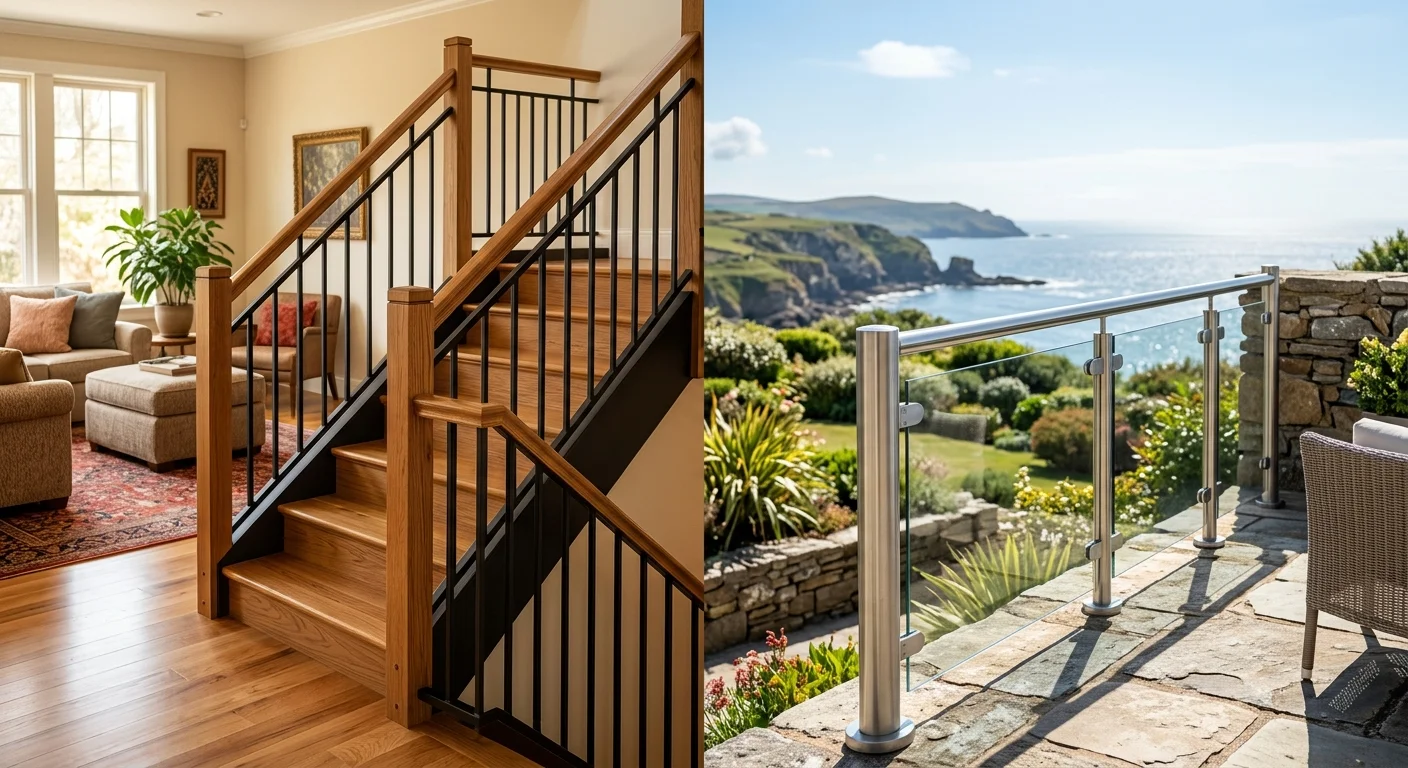 Interior vs. Exterior Railings