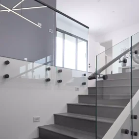 indoor glass railing
