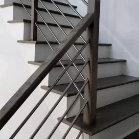 wood cable railing
