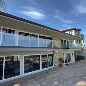 outdoor glass railings