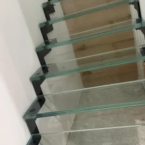 glass stairs