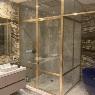 glass shower partition