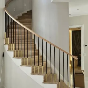 maple wood stairs
