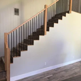 white oak with black rods